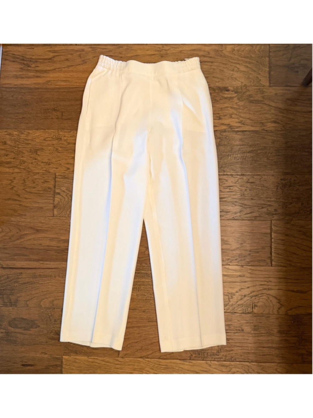 Stella McCartney High Waist Dress Wide-Leg Trousers/Pant Cream Size 42 (Italian)